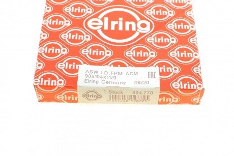 Сальник коленвала передний elring 694770