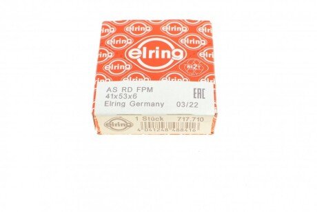 Сальник коленвала передний elring 717710