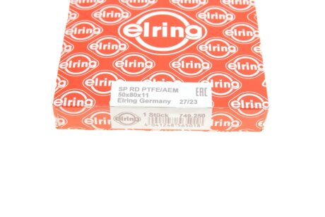 Сальник коленвала передній elring 749250