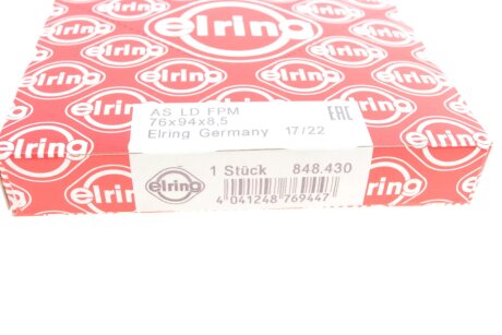 Сальник коленвала передний elring 848430