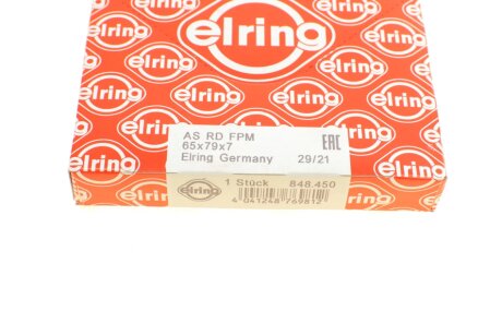 Сальник коленвала передній elring 848450
