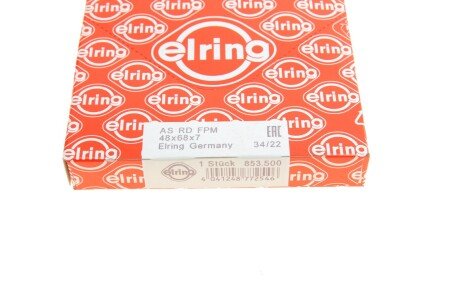 Сальник коленвала передний elring 853500