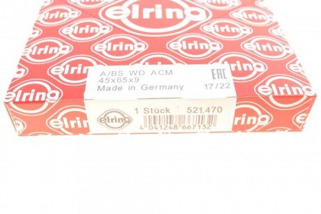 Ущільнююче кільце elring 521470