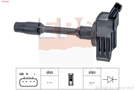 TOYOTA Котушка запалювання C-HR 1.8 Hybrid 16-, COROLLA 1.8 Hybrid 18-, PRIUS 1.8 Hybrid 15- EPS 1970653