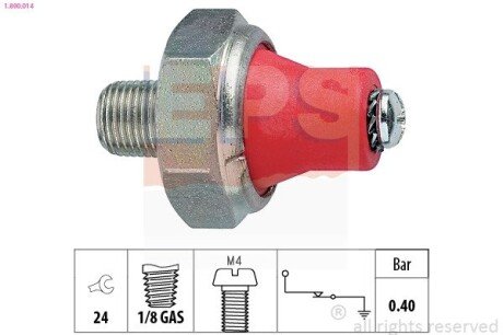 Датчик давления масла eps 1.800.014 на Субару Импреза