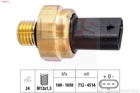 Датчик тиску масла eps 1.980.011 на Бмв X1