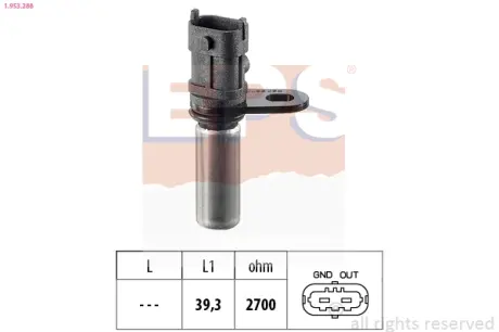 Датчик імпульсів Opel Astra G/H/Corsa C/Vectra B/C/Zafira 1.4-1.6i 16V 95- EPS 1953288
