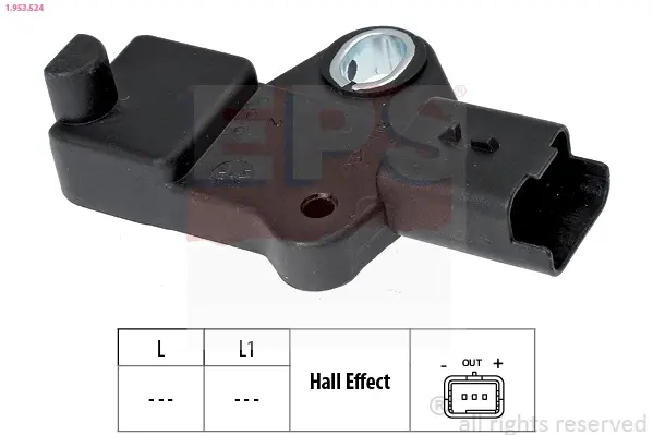 Датчик к/валу Citroen C4, C5, C8, Jumpy, Ford Focus II, Galaxy, Kuga, Mondeo, S-Max, Peugeot 307, 308, 407,607 2.0TDCI/2.0HDI 03- EPS 1953524 (фото 1)