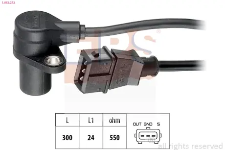 Датчик коленвала Daewoo Nubira 1.6 16v EPS 1953272