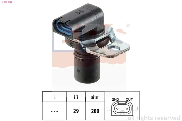 Датчик обертів колінвалу (АКПП) Ford Cougar, Mondeo I/II 1.6i 16V-2.5 ST200 02.93-11.00 EPS 1953104 (фото 1)