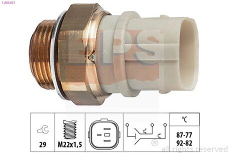 Датчик переключ. вентилятора VW T4 eps 1850651