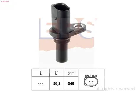 Датчик положення к/вала Audi A3 /Seat Leon, Toledo II /Skoda Octavia /VW Bora, Golf IV 1.6-2.3 96- EPS 1953221