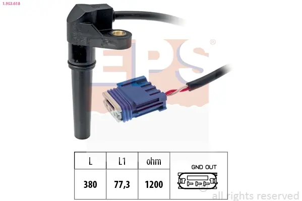 Датчик положення к/вала Citroen C5, C8, Xsara /Peugeot 206, 307, 406 /Renault Clio, Kangoo, Laguna 1.6-2.0 EPS 1953618