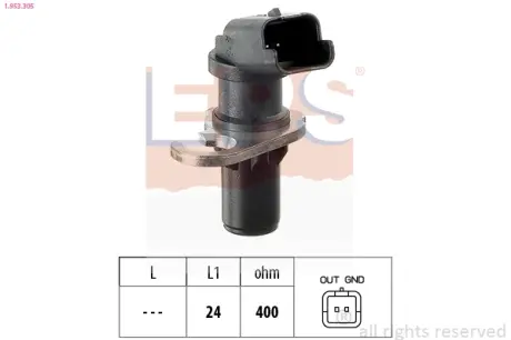 Датчик положення к/вала Citroen Xsara, 1,6-2,0HDi, 99- EPS 1.953.305