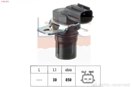 Датчик положення к/вала Ford Focus 1.4 16V-2.0 16V 10.98-11.04 EPS 1953322