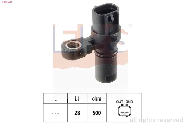 Датчик положення к/вала Opel Astra F/G, Corsa B, Tigra, Zafira 1.2i 16V-2.2DTI 16V 09.91- EPS 1953441