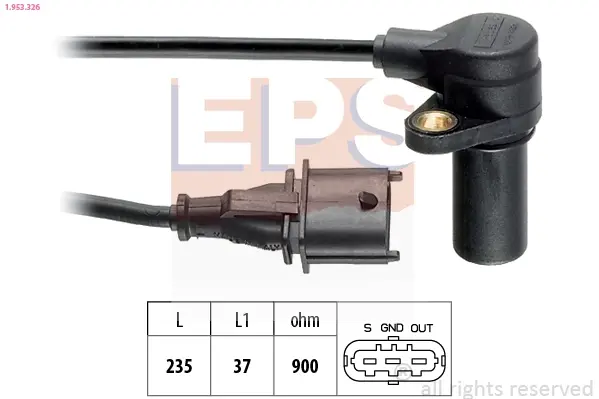 Датчик положення к/вала Opel Astra G/H 1.7CDTI Honda Civic VII 1.7CTDi 01.02- EPS 1953326 (фото 1)