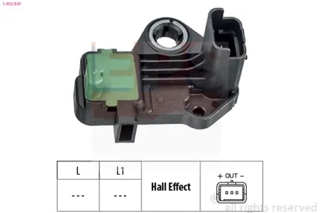 Датчик положення к/вала PSA Jumper 2.0HDI/2.2HDI 15-/3008 16-/5008 16-/Boxer 15-/Opel Vivaro 2.0CDTI 17- EPS 1953841 Ситроен С5