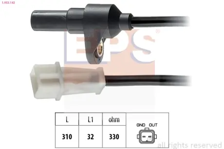 Датчик положення к/вала Renault Safrane II 2.5 96-00 /Volvo 850, 960, C70, S70, S90, V70, V90 90-02 EPS 1953142