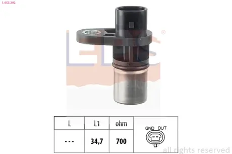 Датчик положення коленвала Opel Astra G, Signum, Vectra B/C, Zafira 2.2 16V 09.00- EPS 1953292