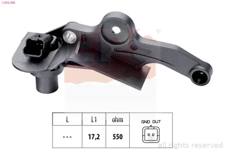 Датчик положення колінвала Citoren Berlingo, C3, C4, Xsara/Peugeot 206, 306, 307 1.4i-1.6 16V 96- EPS 1.953.298