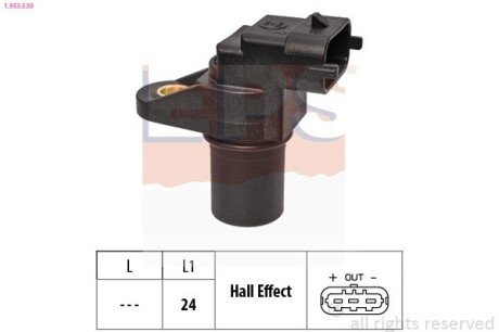 Датчик положення р/вала BMW 5 (E60, E61)/MB S (W220, W221) eps 1953530 на Бмв 5 серии