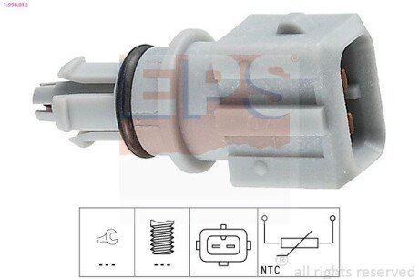 Датчик темп. впуск. повітря PSA/Renault 1.2/1.6 96- eps 1.994.012 на Пежо 206