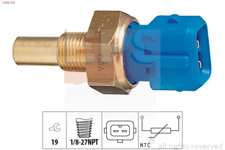 Датчик температури (блакитний) Ford Transit 2.5D 91- EPS 1830156
