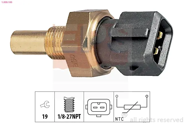Датчик температури (чорн.) Ford 1.6-2.0 Zetec EPS 1830165