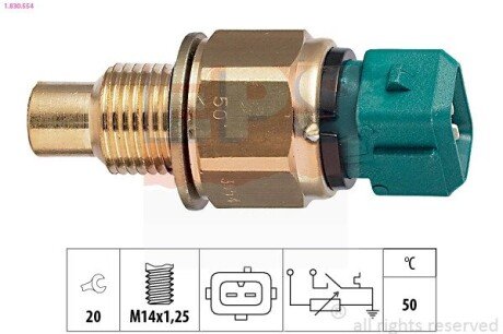 Датчик температури Citroen/Fiat/Peugeot 1.9D-2.0HDI 98- eps 1830554