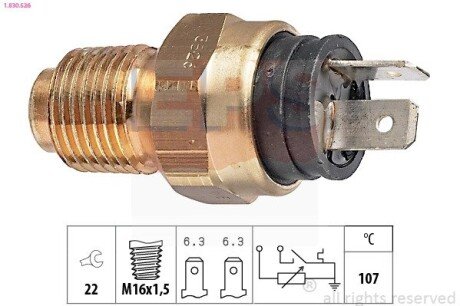 Датчик температури Citroen Jumper, Peugeot Boxer Fiat Ducat eps 1.830.526 на Iveco Daily 3