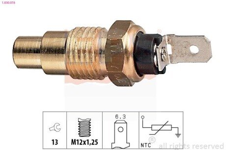 Датчик температури Nissan Bluebird 2.0D 83-,Laurel 2.8D,3.0 87-,Micra -93,Primera,Sunny 2.0D/Infinity eps 1.830.078 на Ниссан Ванетте