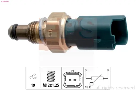 Датчик температури охол.рідини Ford/PSA/Nissan/Renault EPS 1.830.317