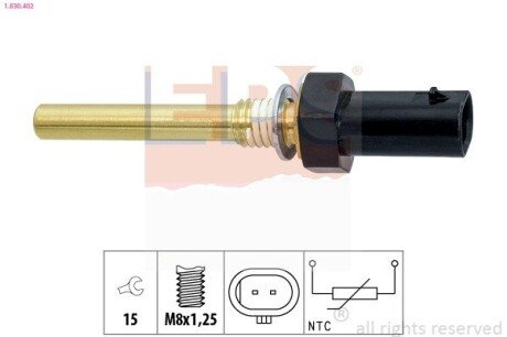 Датчик температури охолодж. рідини Opel Astra K 1.5CRDI 19-/Insignia B 1.5CDTi/2.0CDTi 20- eps 1830402 на Опель Астра к
