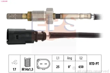 Датчик температури відпрацьованих газів VAG Crafter 12- EPS 1220049