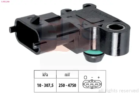 Датчик тиску Ford/PSA 2,2 TDCI/Hdi EPS 1993244