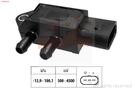 Датчик тиску газової сумiшi VAG 1.6-2.0Tdi EPS 1993318