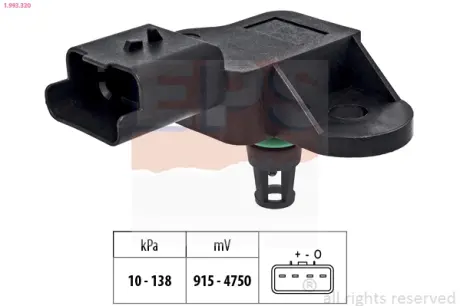 Датчик тиску повітря Toyota Auris/Land Cruiser/Prius/Yaris 09- EPS 1993320