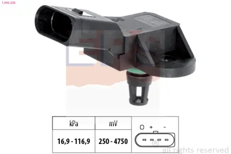 Датчик тиску повітря в впускному коллекторі Audi A4/A6 VW Passat EPS 1.993.226