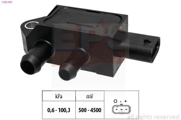 Датчик тиску відпрацьованих газів Opel Astra K 1.6CDTI 15-/Insignia B 1.6CDTI 17- EPS 1993404