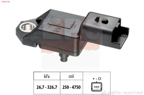 Датчик вакуума Fiat Ulysse, Galaxy, Mondeo IV, S-Max// Lancia Phedra 2.2 Tdci 03.08- EPS 1.993.136