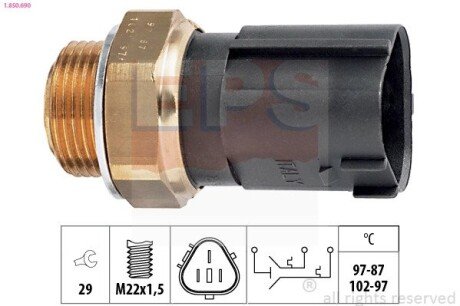 Датчик вентилятора VAG 96- 1J0 959 481A eps 1850690 на Шкода Октавия а5