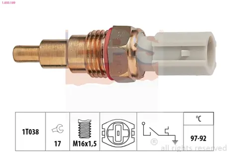 Датчик включ.вентил. Mazda 626 87-92 MX3,MX5,MX6 EPS 1850189 Киа Прайд