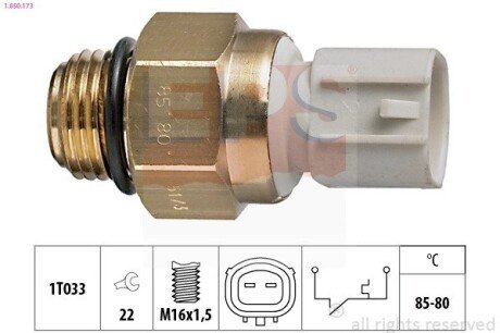 Датчик включ.вентил.радіат. Mitsubishi eps 1850173 на Митсубиси Colt