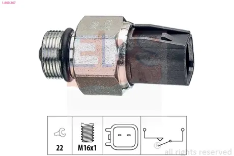 Датчик заднього ходу Ford C-max, Focus II-III, Galaxy, Kuga, Mondeo III-IV /Volvo C30, V50, V70, S40 00- EPS 1.860.267