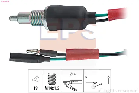 Датчик заднього ходу Honda Accord, Civic 90-03 EPS 1860135 Хонда Прелюд