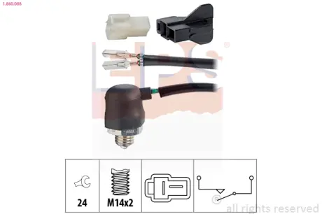 Датчик заднього ходу Mazda 323 85-, MX-5 98-05 EPS 1860088 Мазда 323 bf
