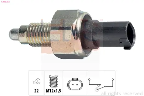 Датчик заднього ходу MB A140-210 (W168.169) 97-12, B150-200 (W245) 05-11, Vaneo 02-05 EPS 1860252