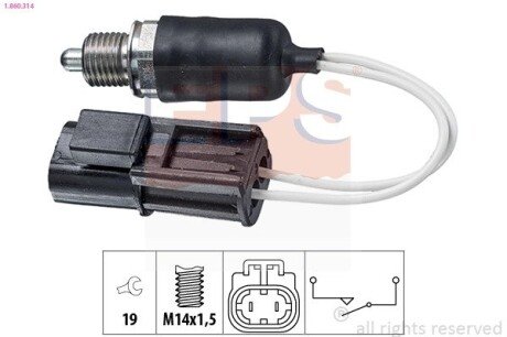 Датчик заднього ходу Nissan Navara (D40), Pathfinder (R51) 2.5 05- eps 1860314