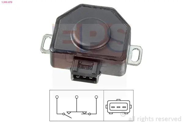 BMW Датчик дроссельной заслонки E30,28,34,Citroen BX,ZX,Renault 19,21,25,Espace,Trafic,Volvo 340-940 EPS 1995079